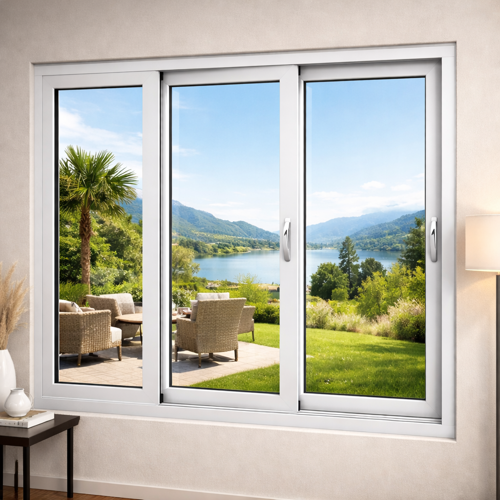 3-Track Sliding uPVC Window